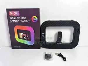Rechargeable E-30 Led Soft Ring Light