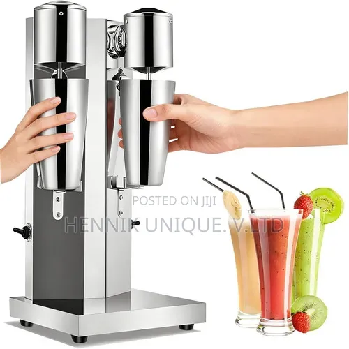 Commercial Double Head Milkshake Maker, Stainless Steel Milk Shak