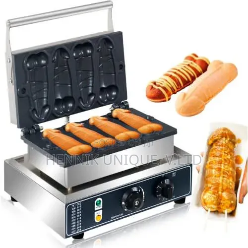 4 Holes Industrial Manhood Waffle Machine