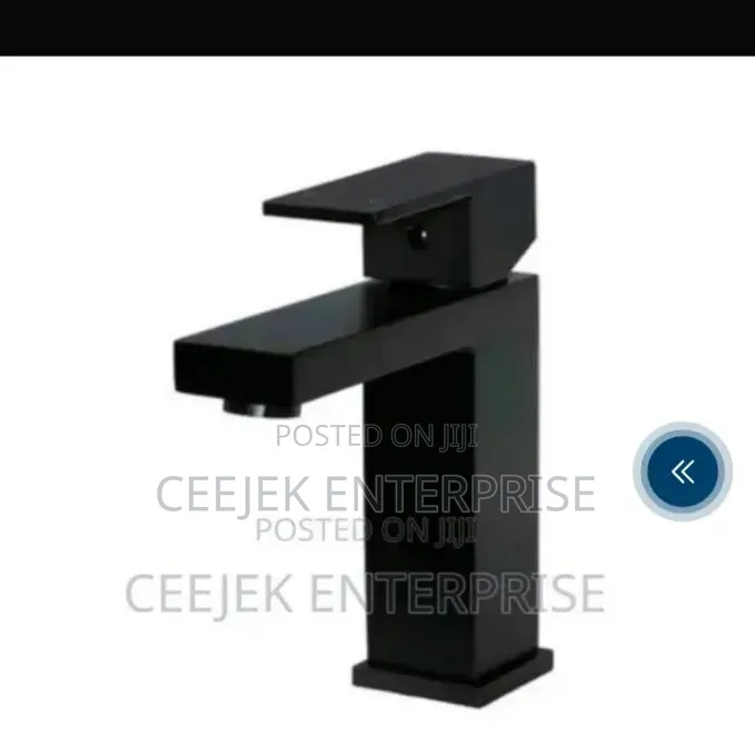 Black Sqaure Basin Mixer