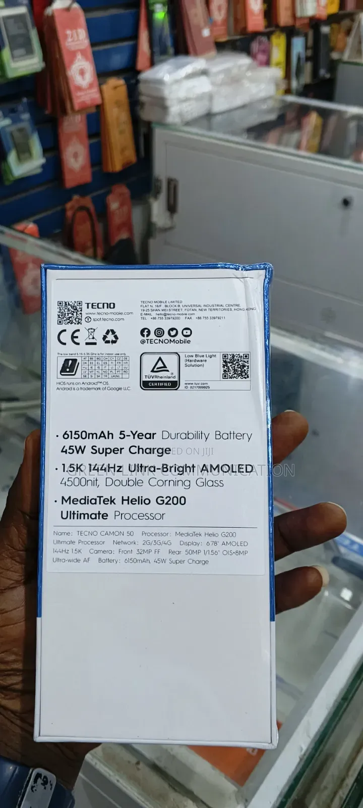 New Tecno Camon 50 256 GB Gray