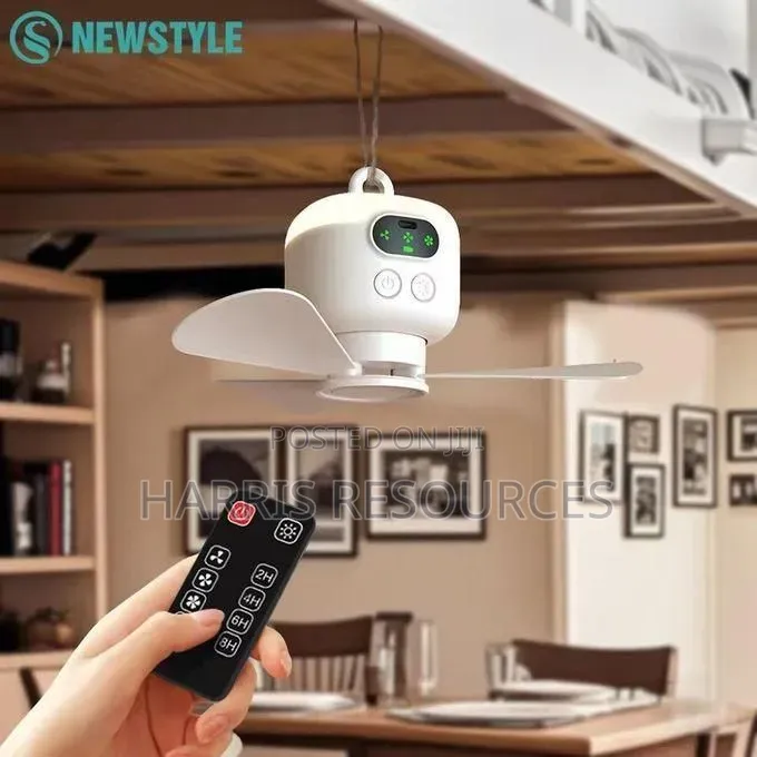 Taigexin TGX-3801 8-Inch Rechargeable Portable Ceiling Fan With Remote