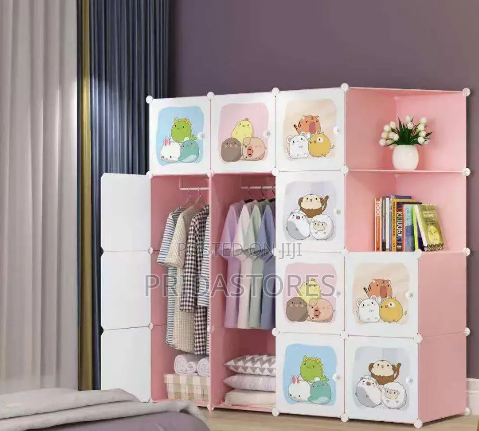 Kids Cloth Cabinet 14doors+Corners