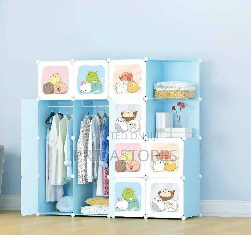 Kids Cloth Cabinet 14doors+Corners