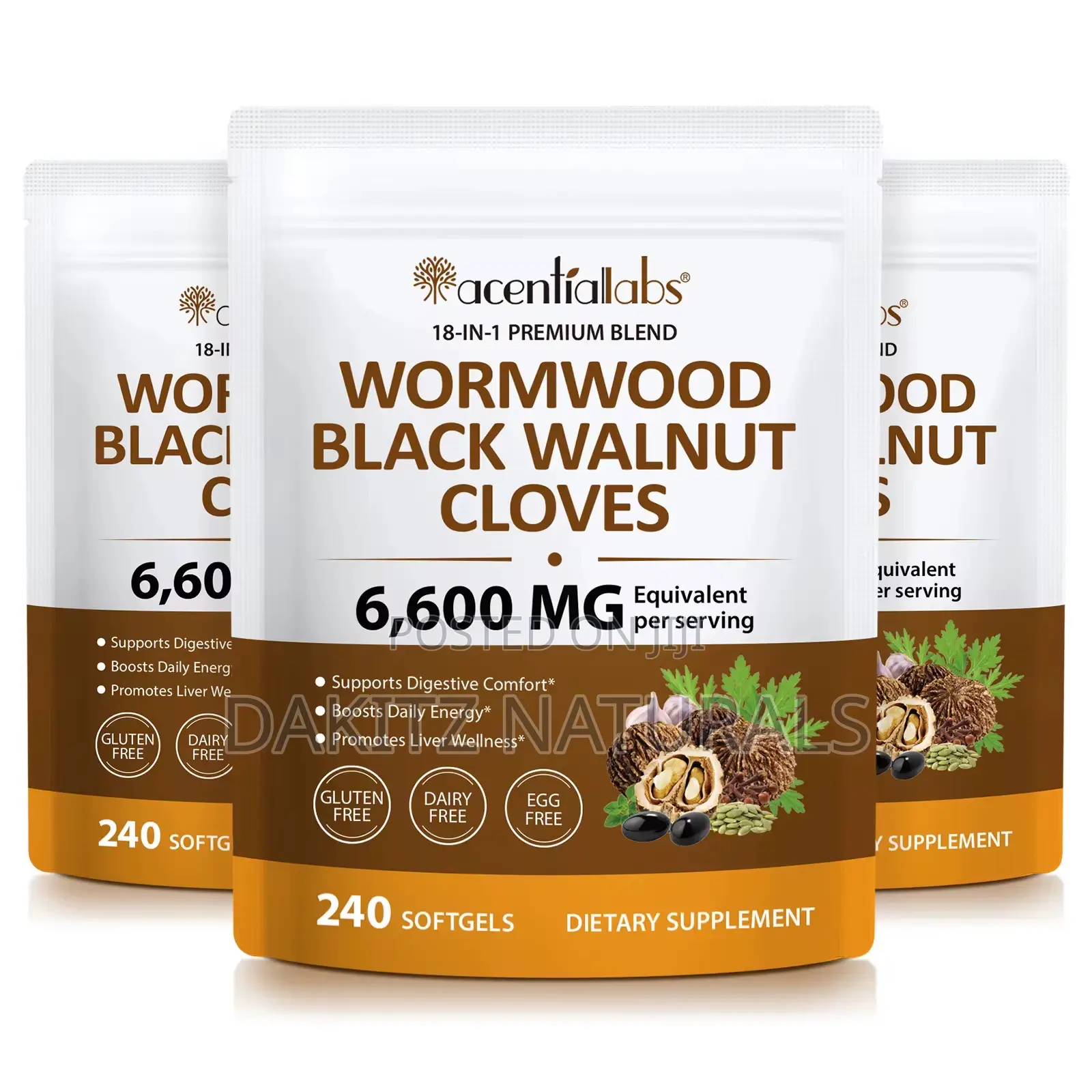 Wormwood + Black Walnut + Cloves (Liver Wellness)