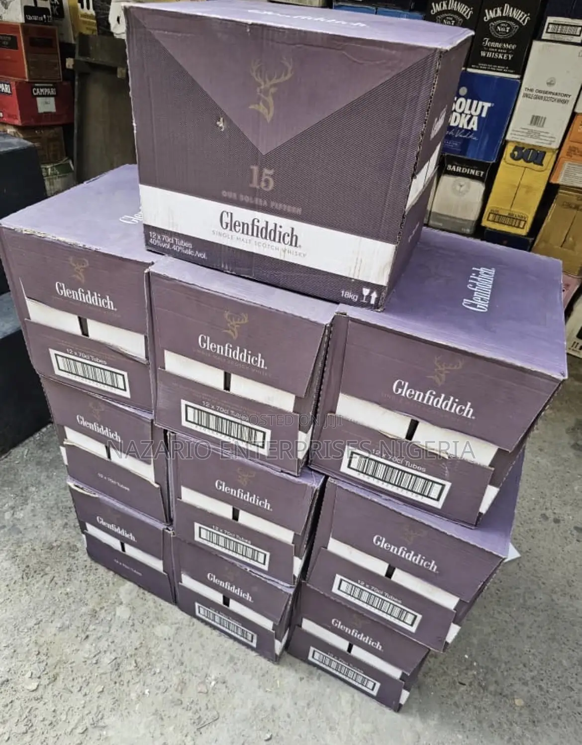 Glenfiddich 15 Years Single Malt – 700ml by 12 Bottles