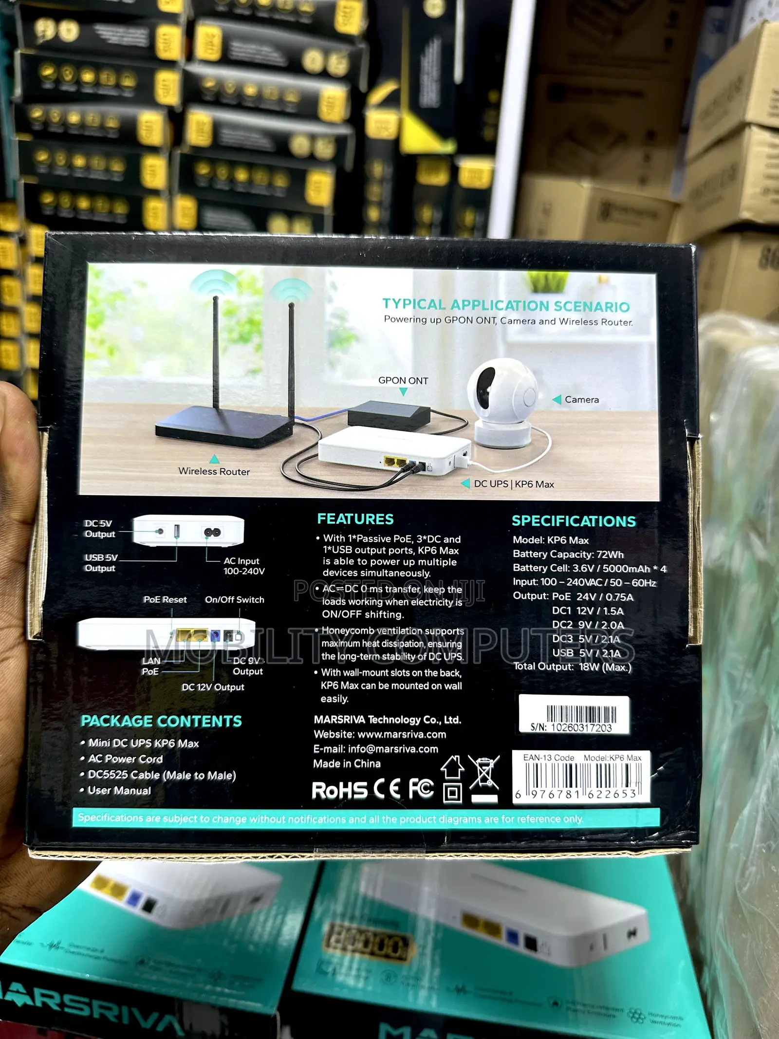 Marsriva Router Power Bank 20000mah