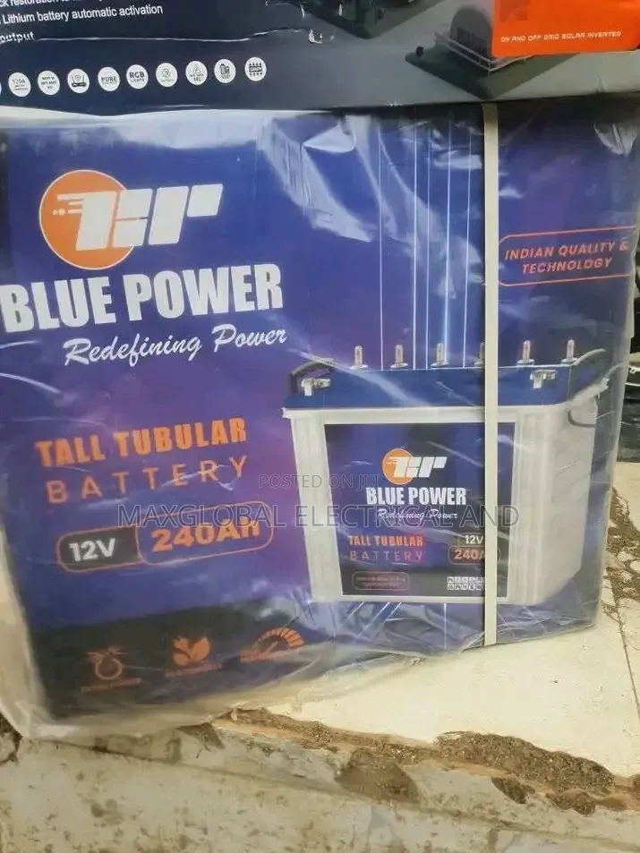240ahs Blue Power Tubular Battery 12v