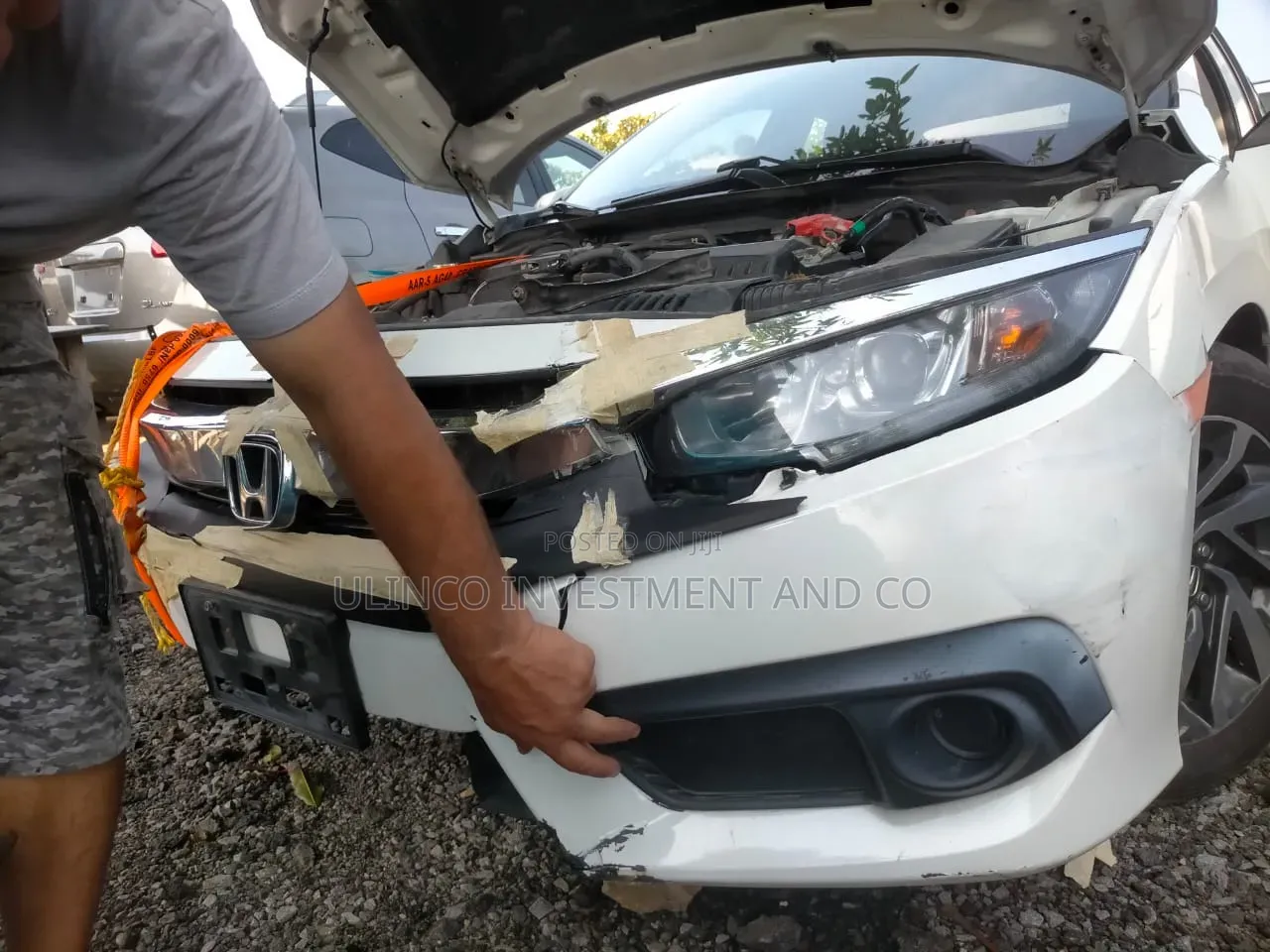 Complete Front Bumper Honda Civic 2016