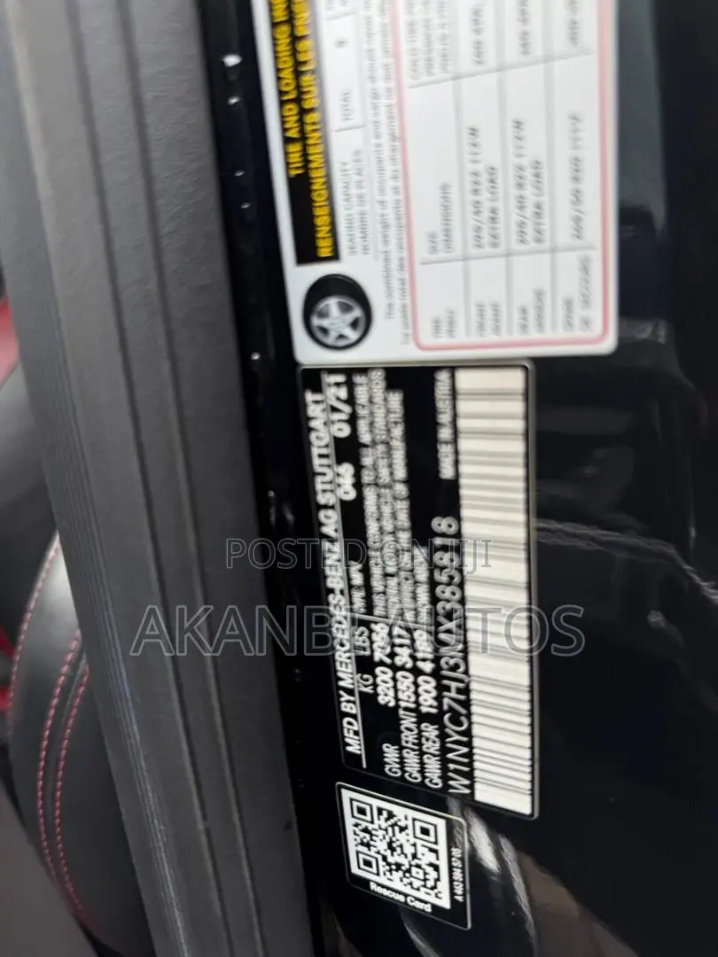 Mercedes-Benz G-Class G 63 AMG 2021 Black