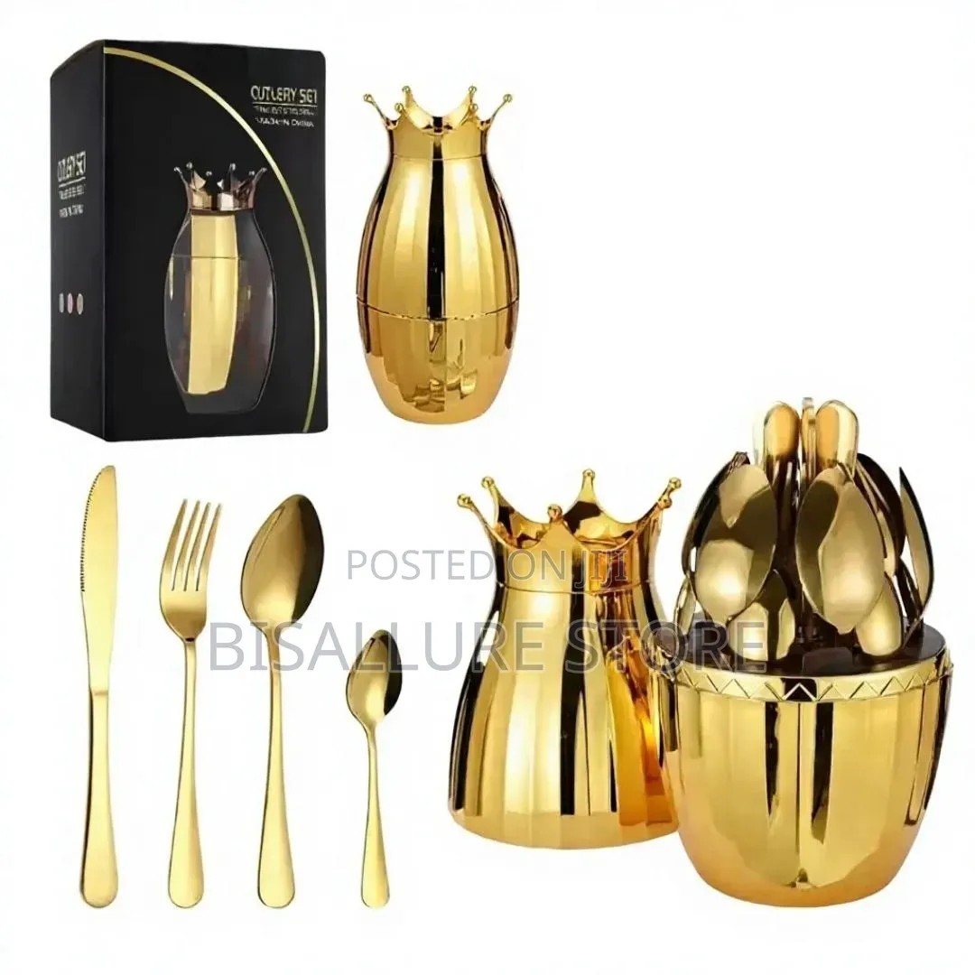 Crown Shape Cutlery Set - 24 Pieces