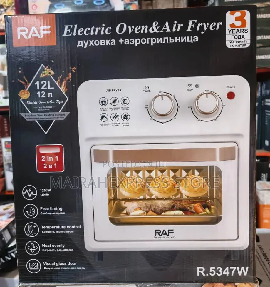 Raf 12l Electric Hot Air Airfryer/Oven With Accessories - 1250w 2st7
