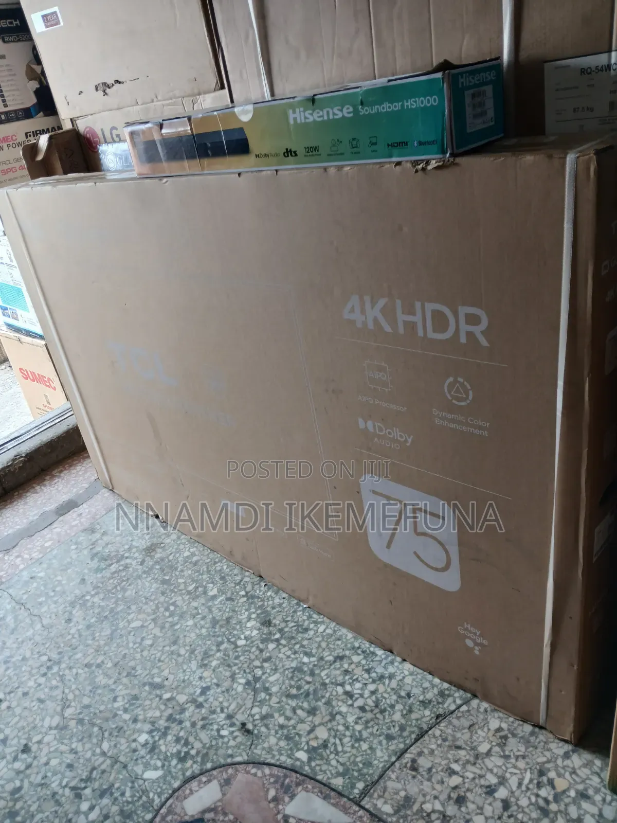 A Brand New 75" Original TCL Television Is Available