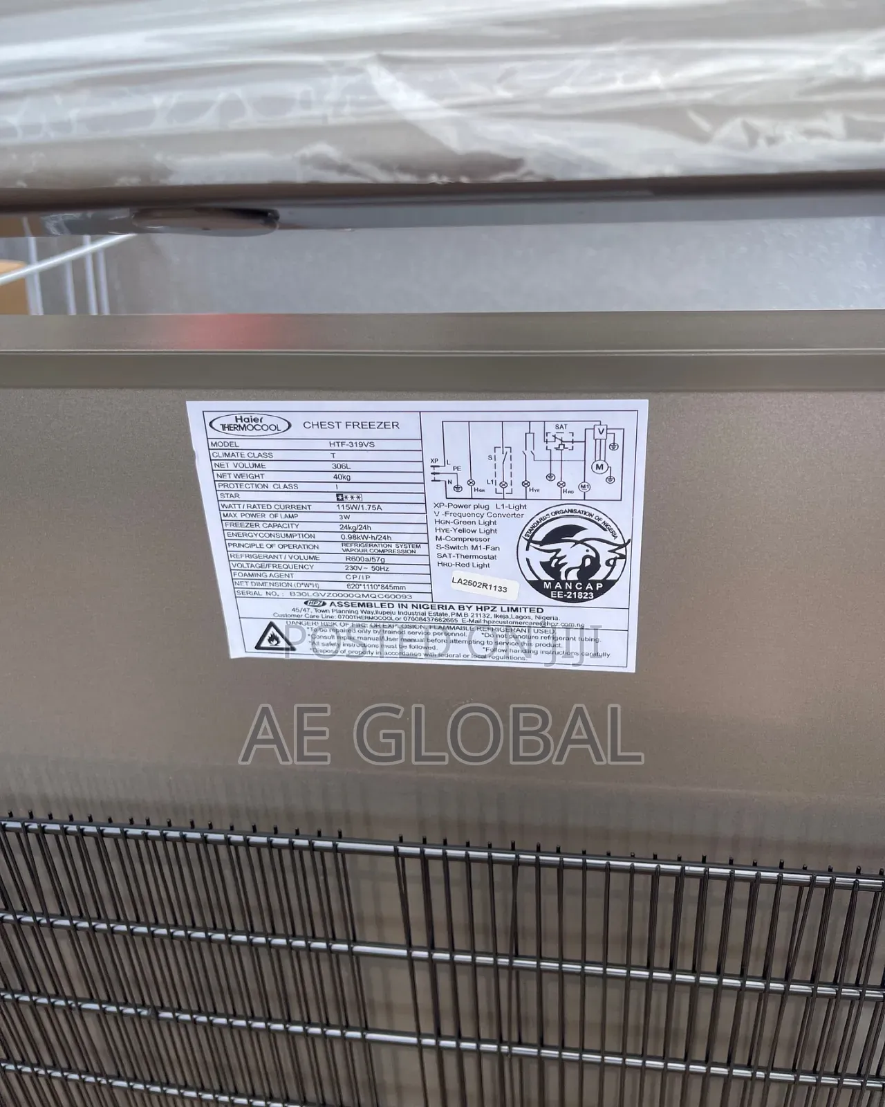 Haier Thermocool Inverter Freezer Htf319vs