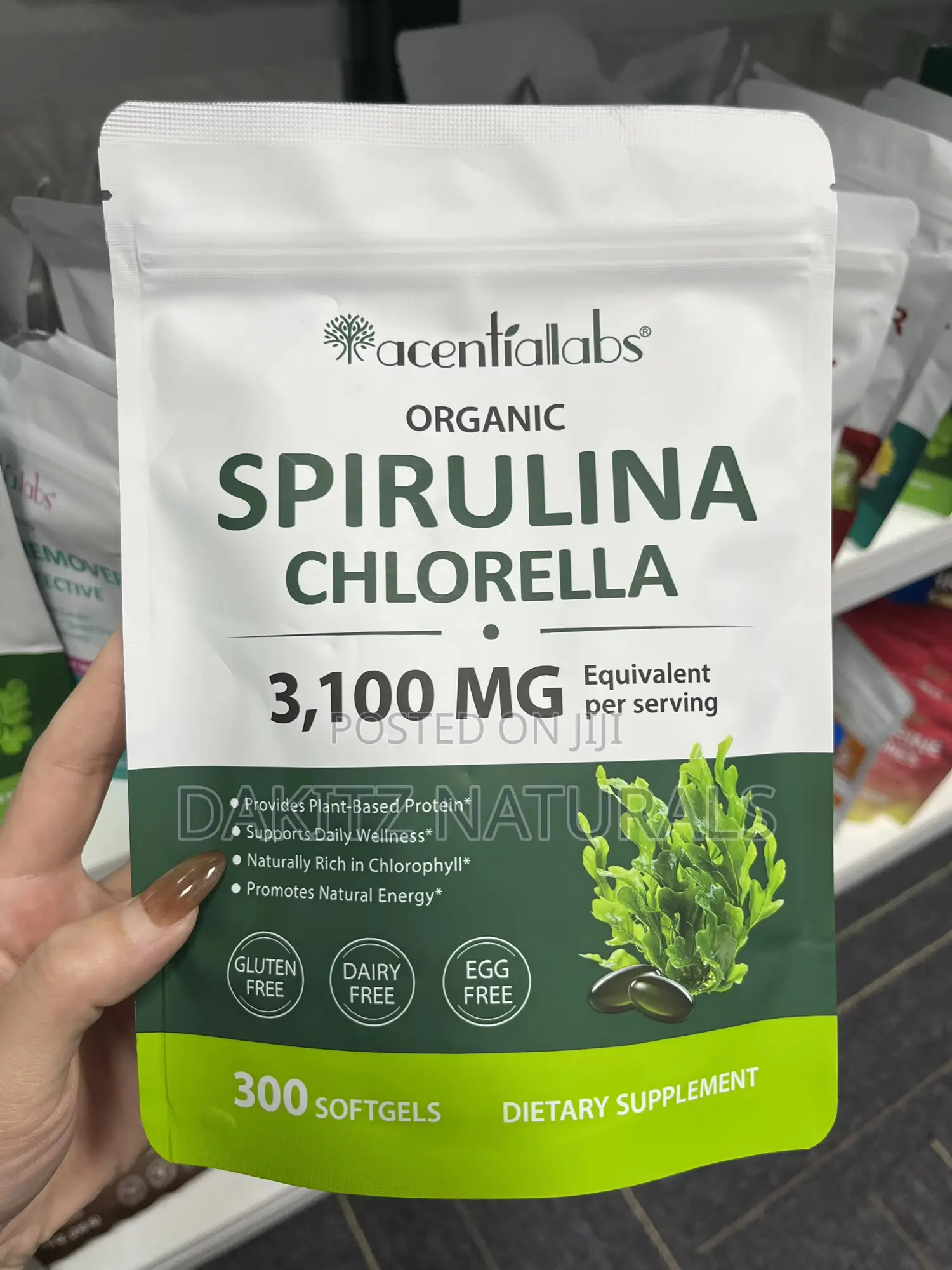 Organic Spirulina Chlorella 300softgels