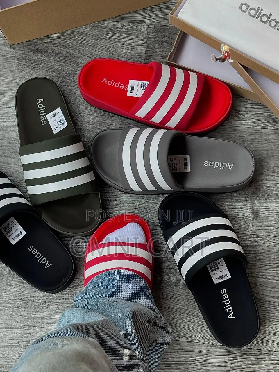 Unisex Three-Stripe Gucci Slides Comfortable Non-Slip Slip-on Sandals
