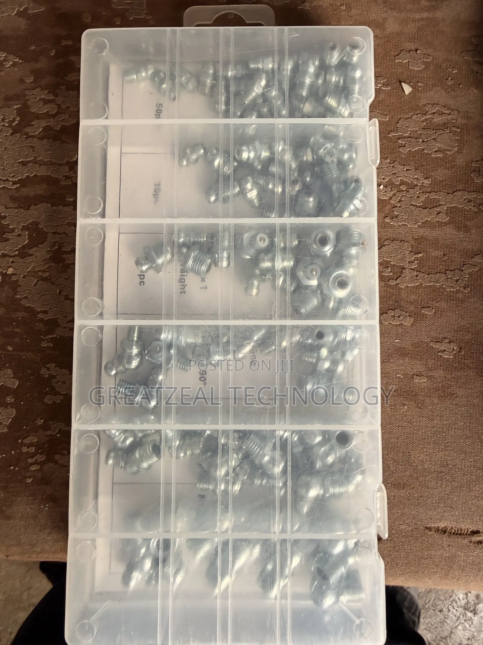 110pc Metric Hydraulic Grease Fitting Assortment