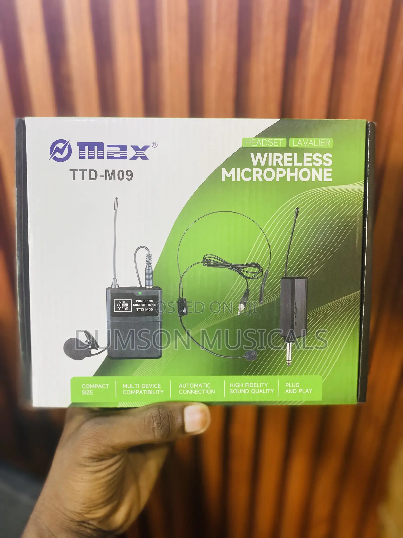 Max TTD-M09 Overhead and Lapel Mic