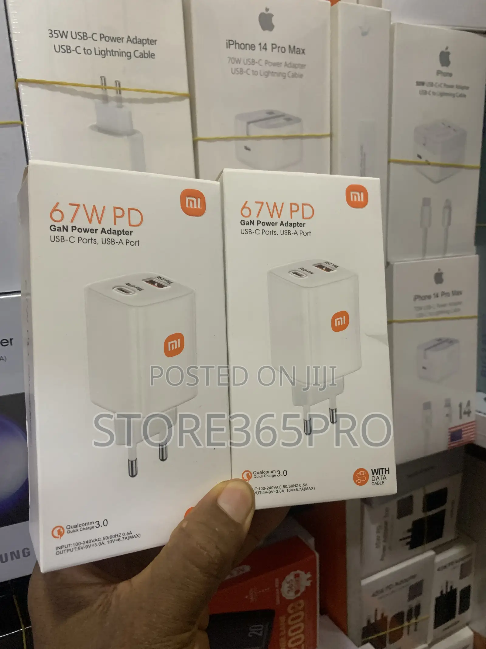 67w Mi Redmi Super Fast Charger Type C and USB
