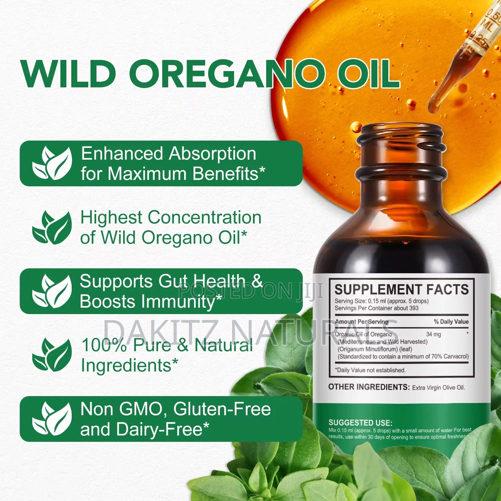 Wild Oregano Oil - Potent Carvacrol