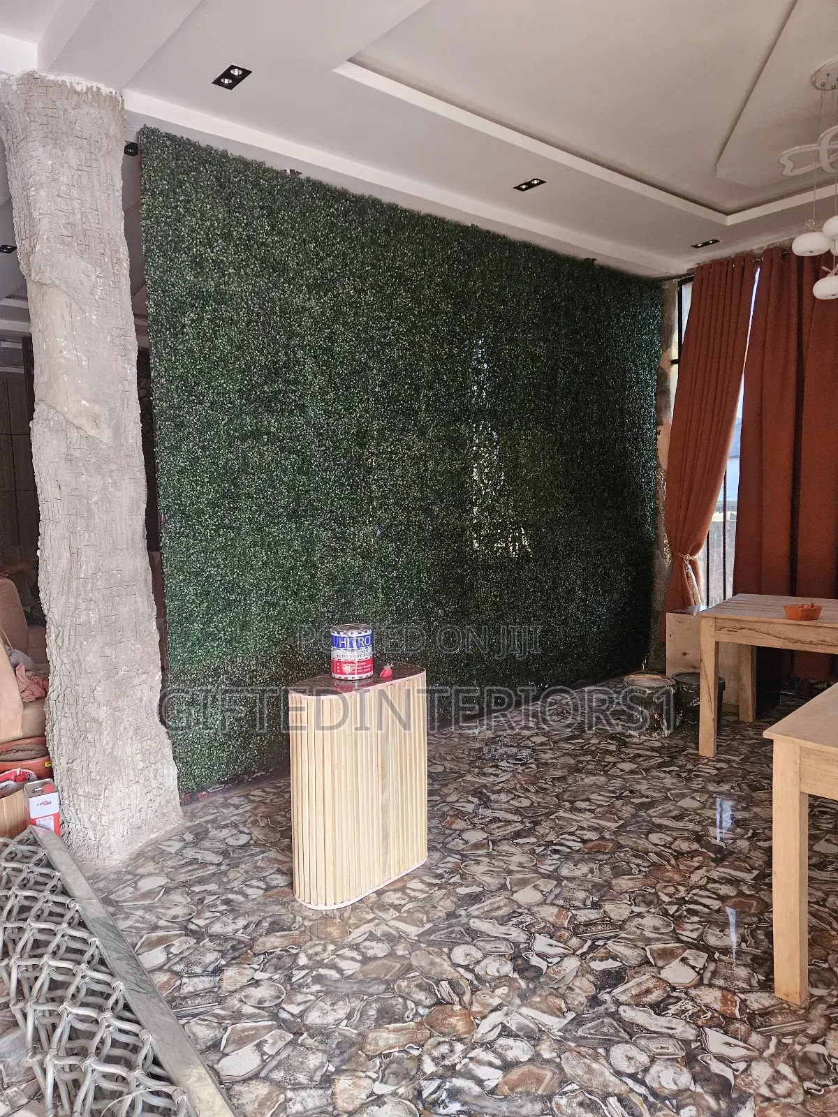 Faux Greenery Wall Panel or Artificial Boxwood-Style Greenery