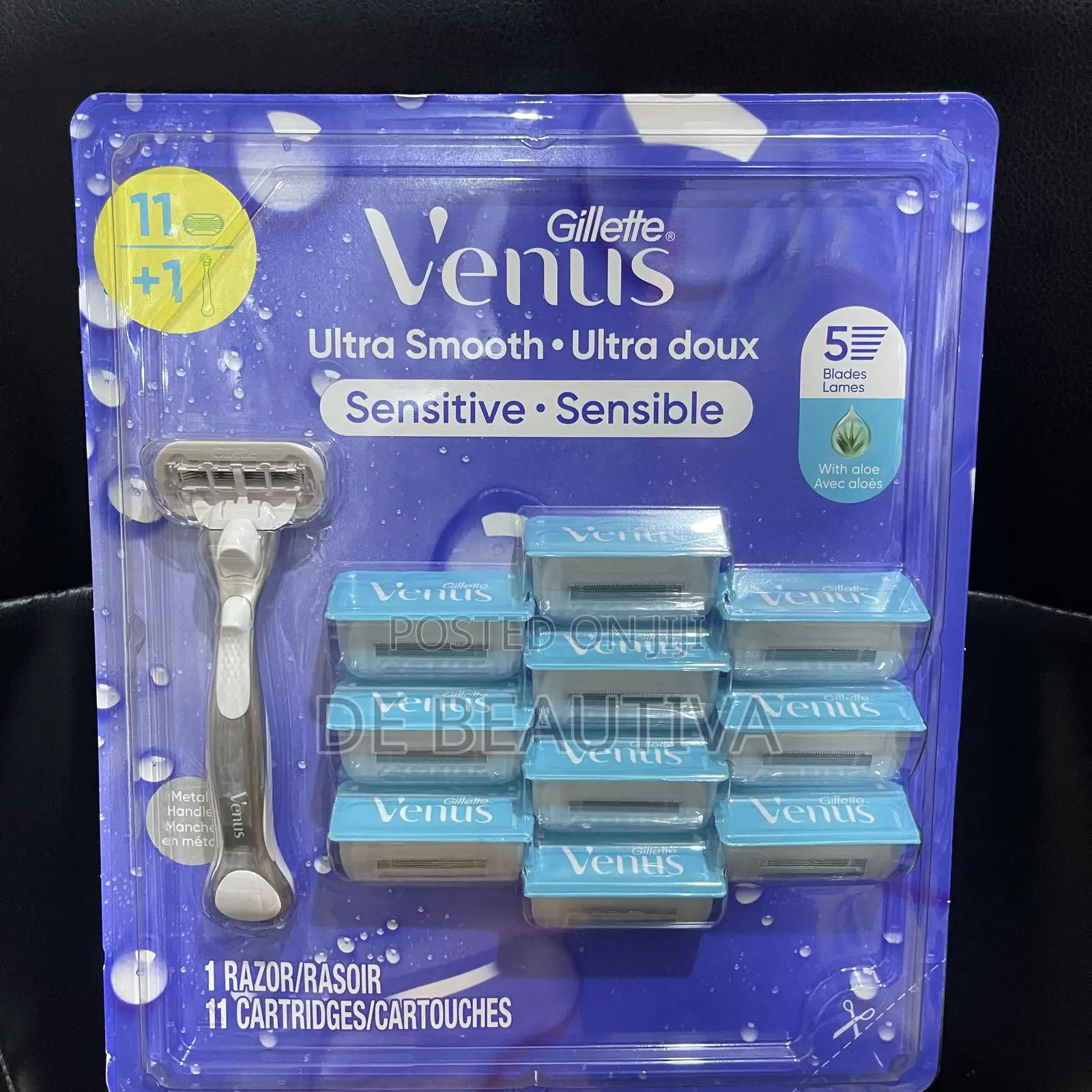 Gillette Venus Sensitive Women's Razor Pack 1 Razor + 11 Refill Blades