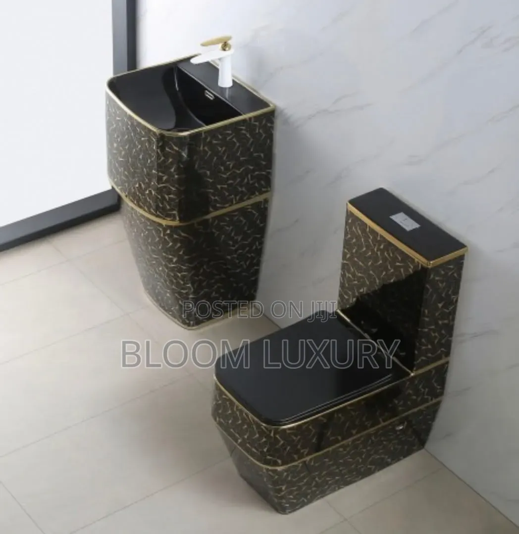 Luxury Executive Water Closet With Freestanding Basin