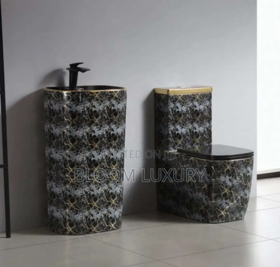 Luxury Executive Water Closet With Freestanding Basin