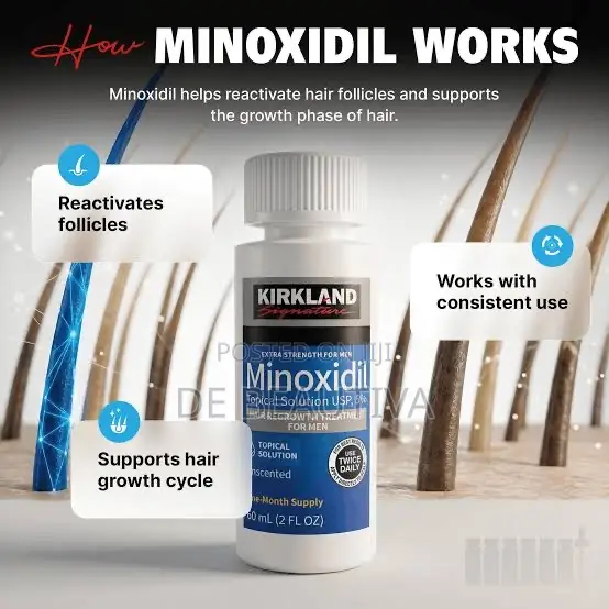 Kirkland Minoxidil 5%Extra Strength Hair Regrowth Treatment For Men