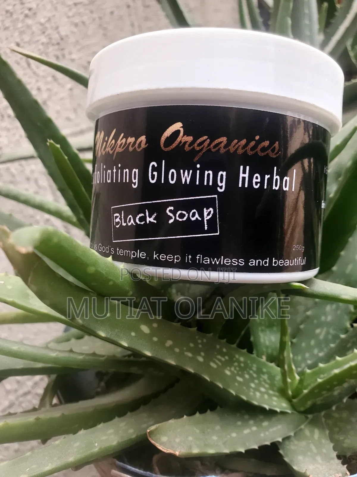Exfoliating Glowing Herbal Black Soap