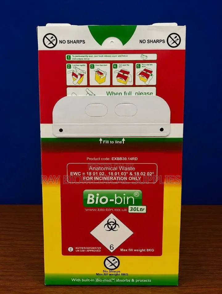 Bio-Bin 30l Clinical Waste Bins (10 Bins Per Box)