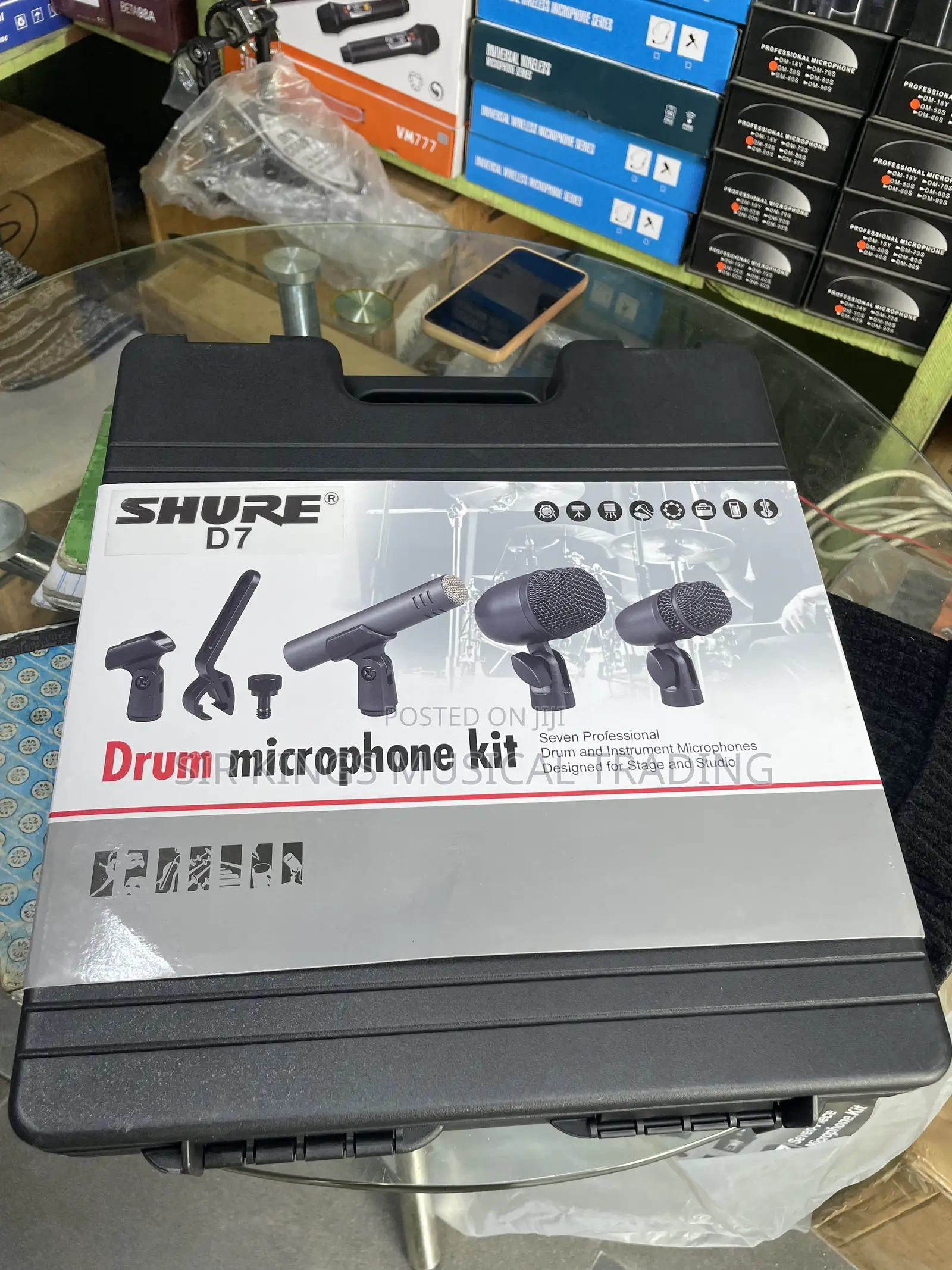 Shure D7 a 7-Piece Professional Drum Microphone Kit