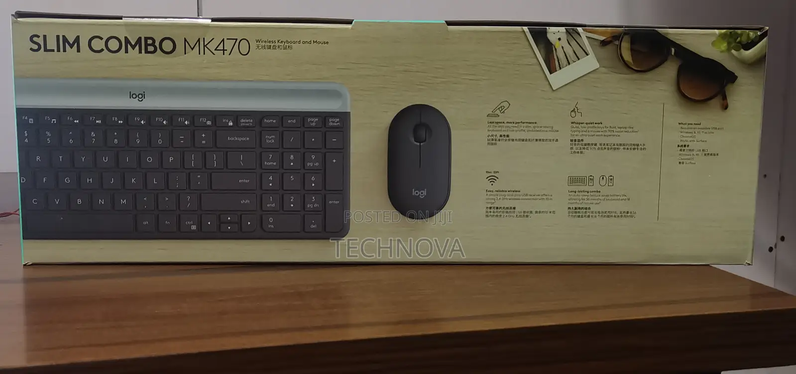 Logitech Slim Wireless Keyboard Mouse Combo Mk470