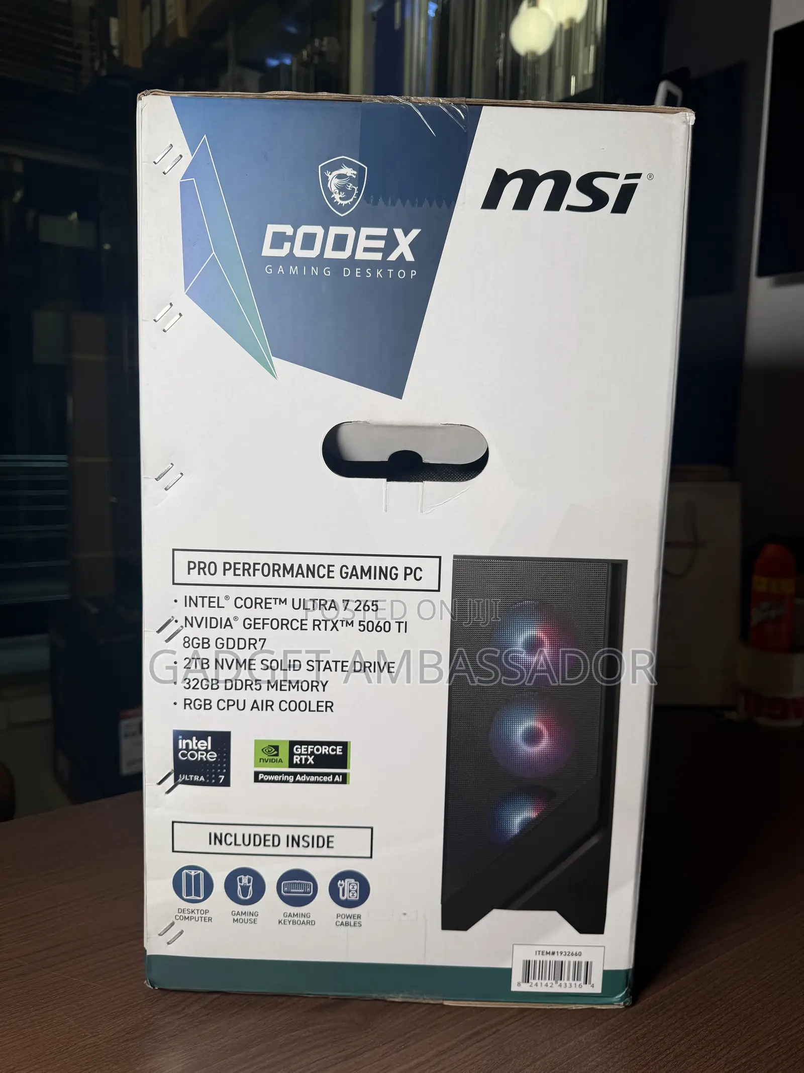 New Desktop Computer MSI Codex R2 32GB Intel Core Ultra 7 SSD 2T
