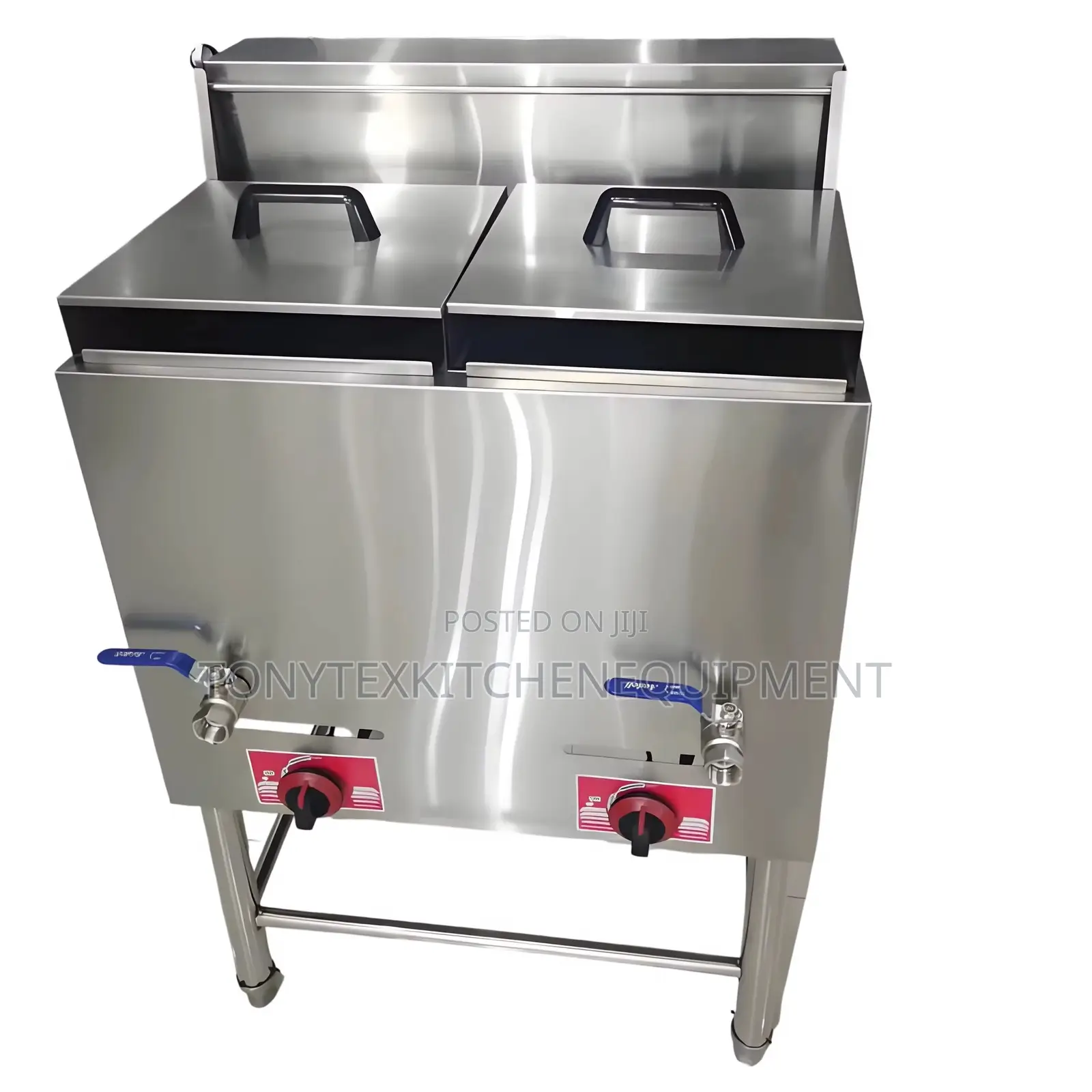Commercial Standing 40l Deep Fryer | Industrial Double Tank Gas Frye