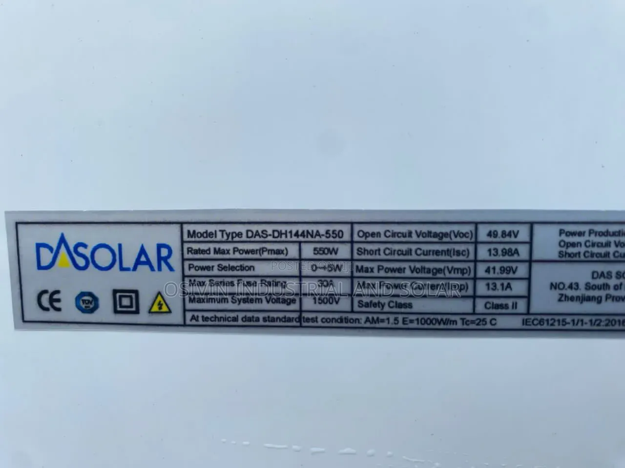 Mono Complete 550w 49v Solar Panel