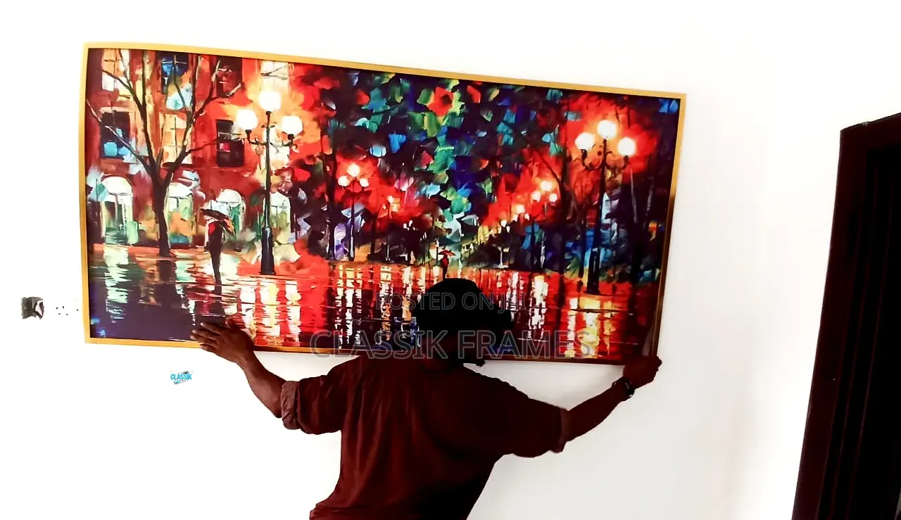 Hd Framed Abstract Daddy Piece Abstract Painting Canvas Wallarts