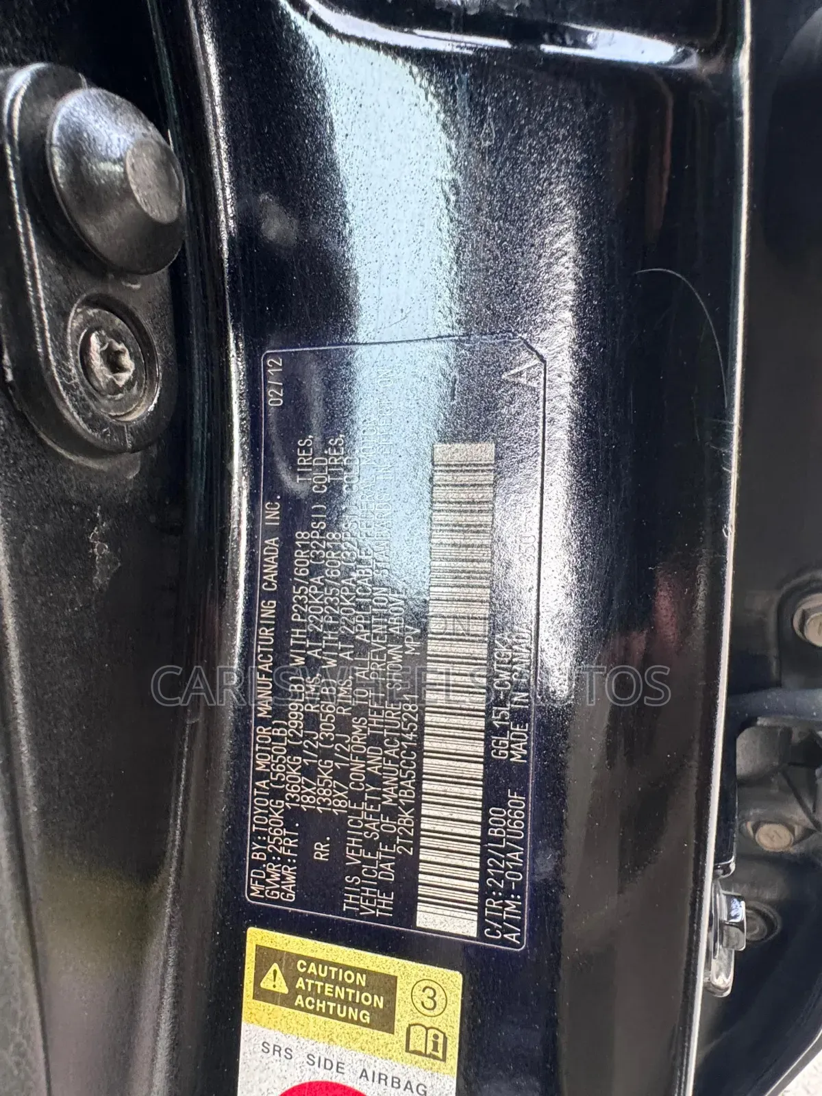 Lexus RX 350 AWD 2012 Black