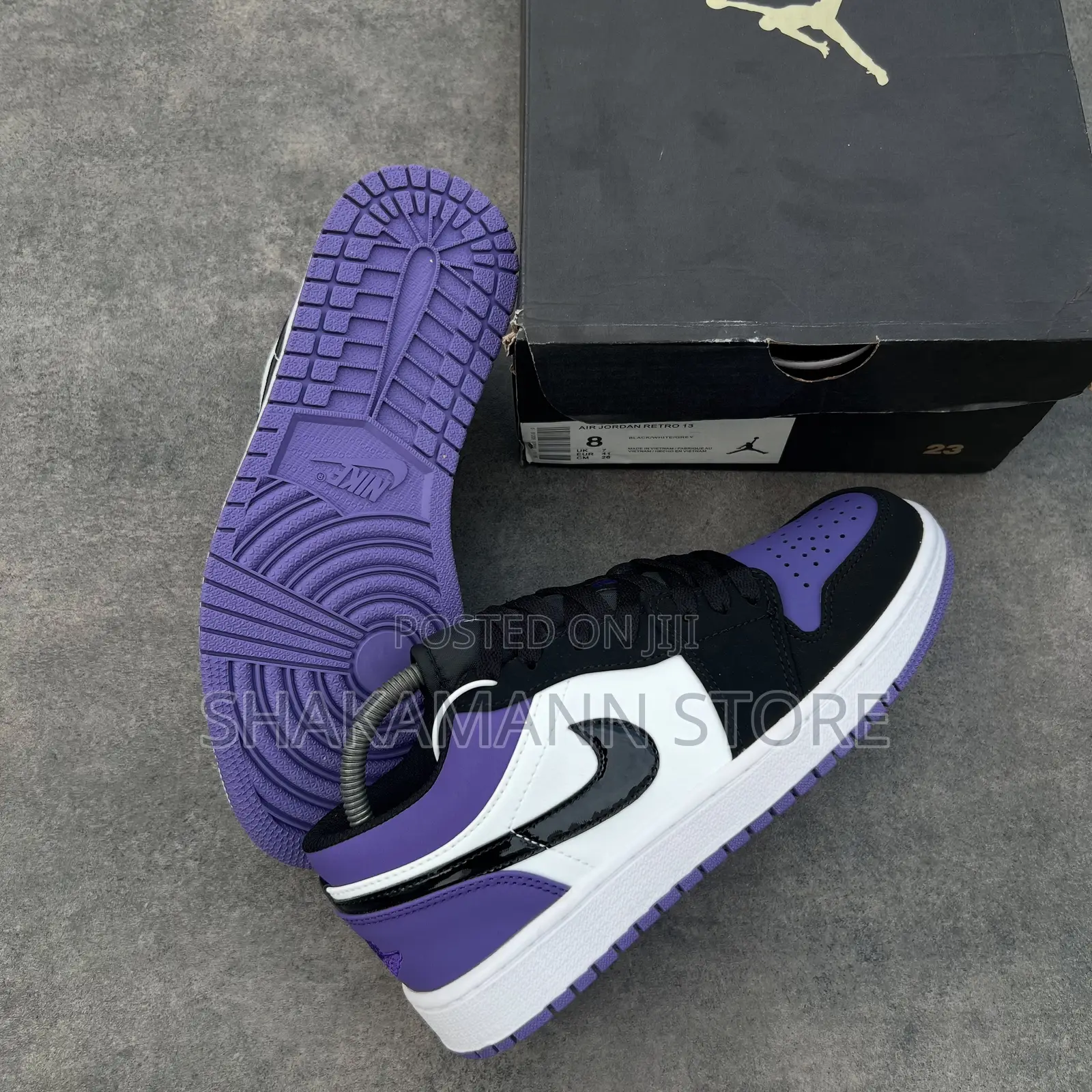 Original Air Jordan 1 Low Purple Court