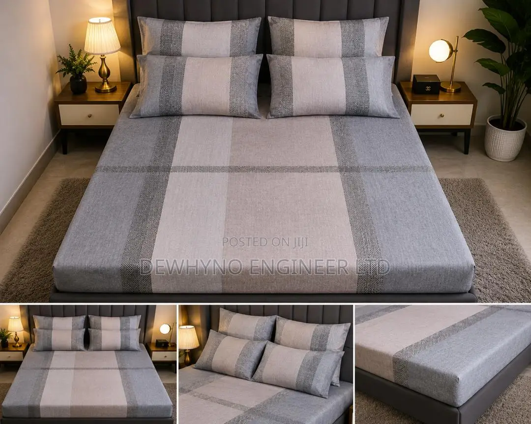 Pure Cotton Bedsheets With 4 Pillow Case