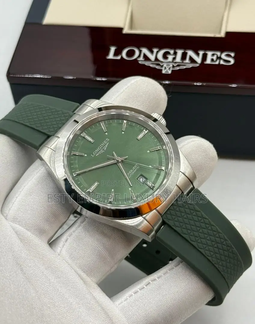 High Quality Luxury Longines Rubber Wristwatch