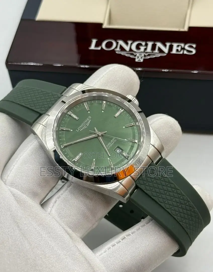 High Quality Luxury Longines Rubber Wristwatch