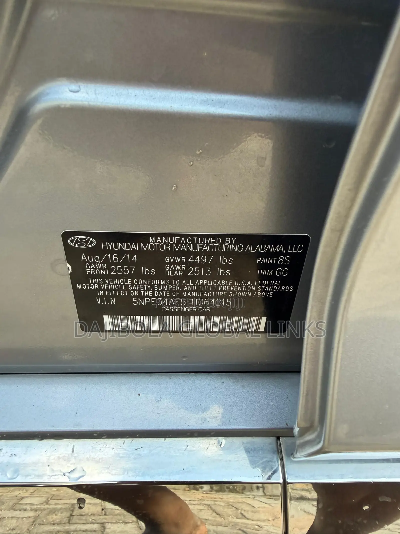 Hyundai Sonata Limited 4dr Sedan (2.4L 4cyl 6A) 2015 Silver