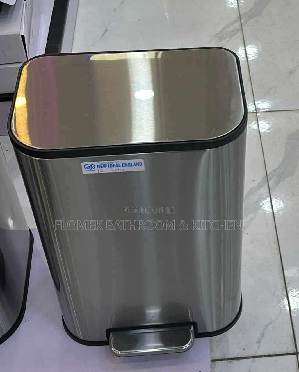 12l Premium Stainless Steel Pedal Bin – Modern, Durable Hygienic.