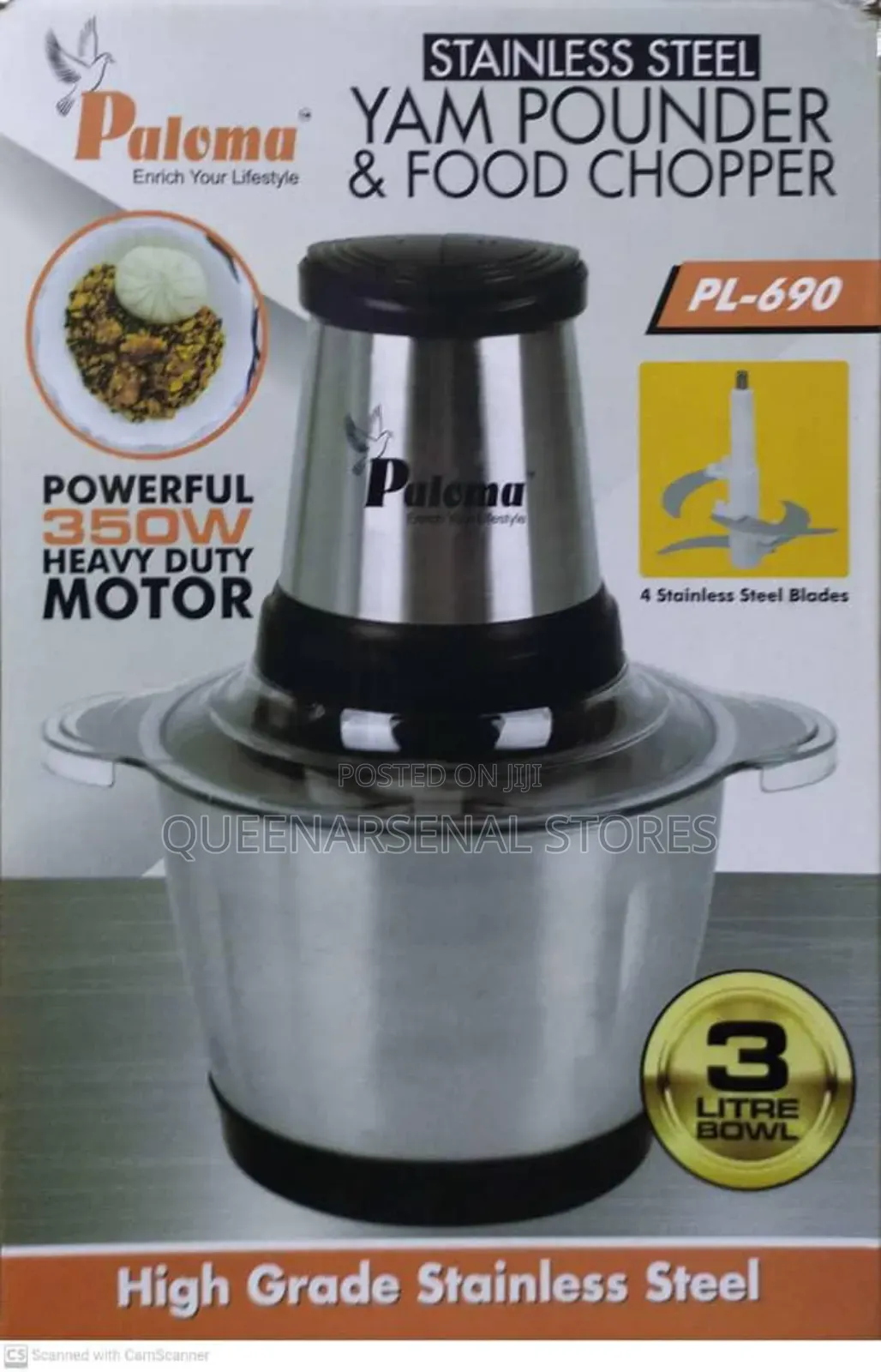 3l Paloma Food Processor