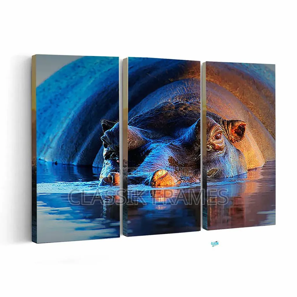 Hd Framed Crafted Artistic Black Panther Digi Painting Wallart