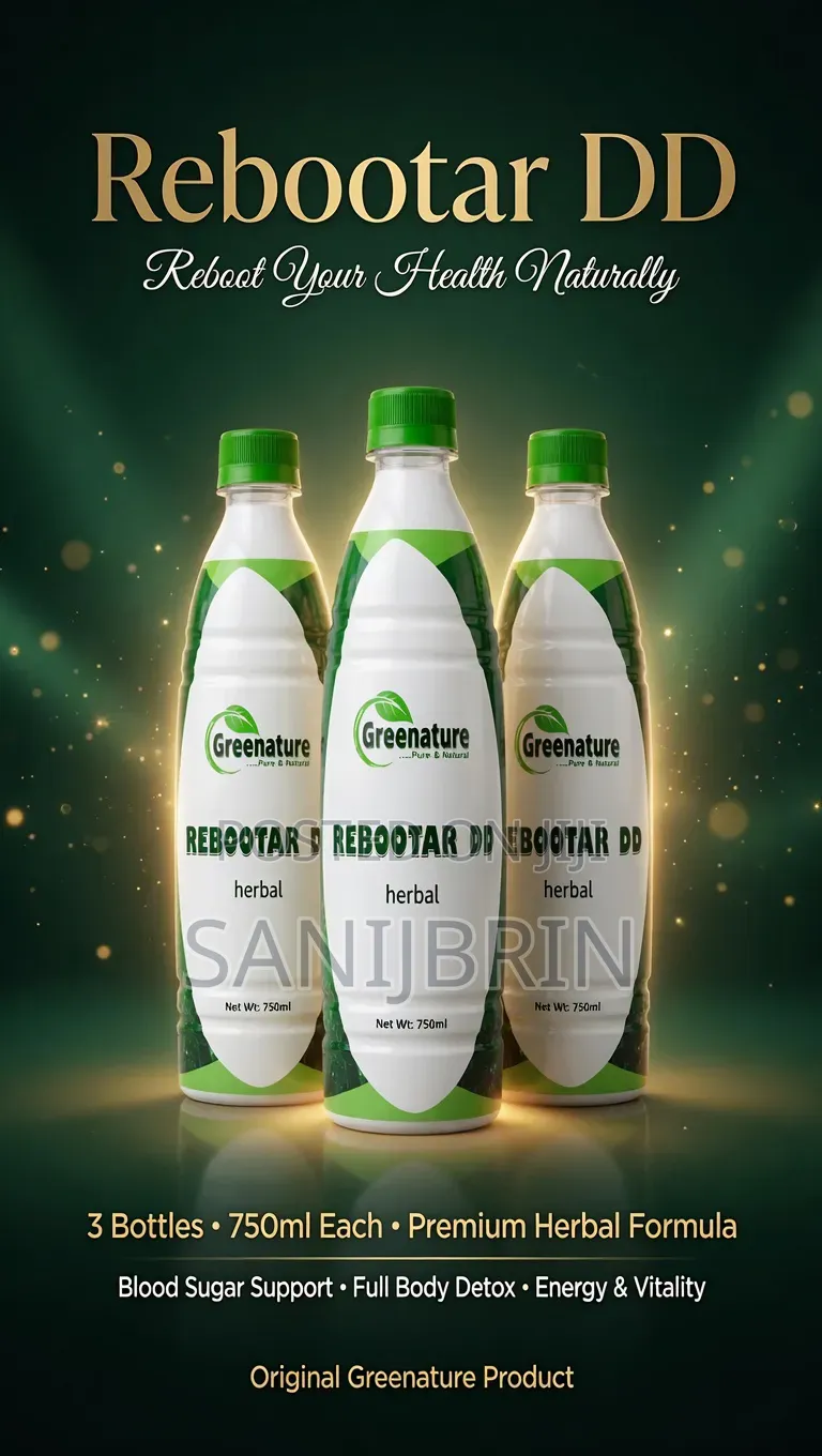 Rebootar Dd Herbal , Blood Sugar, Detox Energy Boostser ×3 Bottles