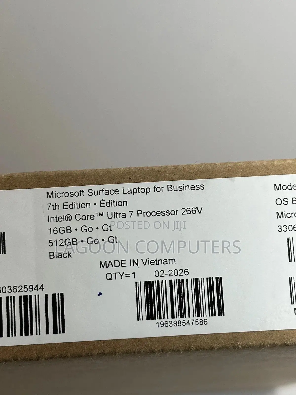 New Laptop Microsoft Surface Laptop 7 16GB Intel Core i7 SSD 512GB