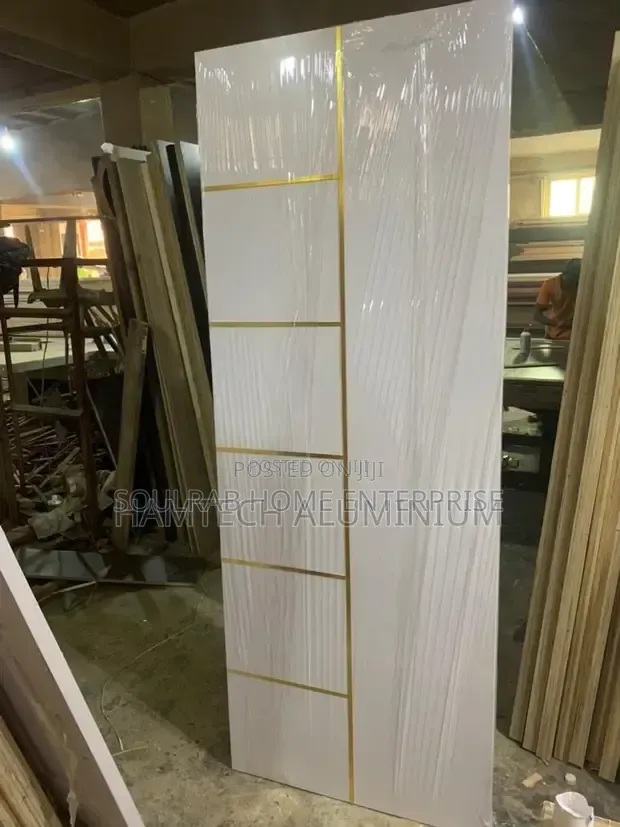 Standard Durable Hdf Door With Frame, Lock, Inches And Installation