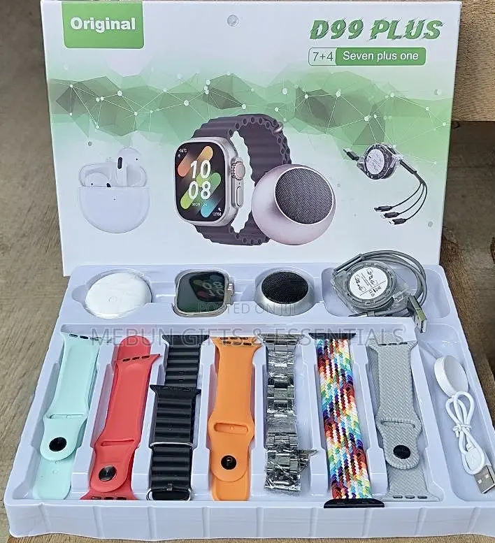 D99 Plus Smart Watch Set With Speaker